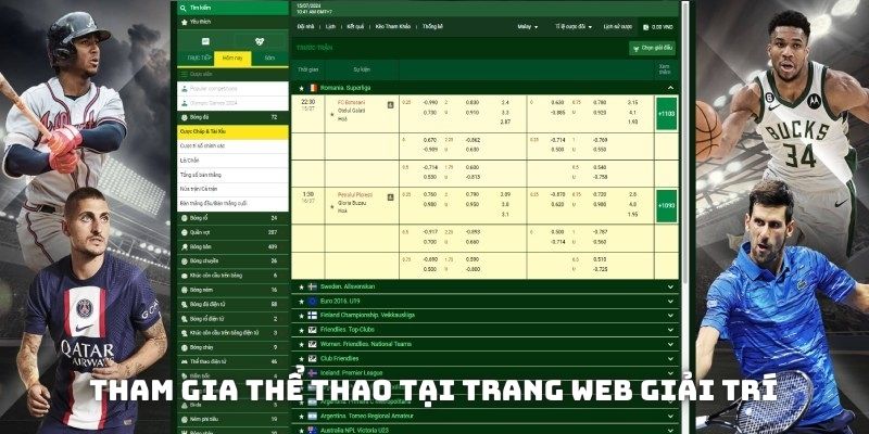 Tham gia thể thao tại trang web giải trí thu hút thành viên